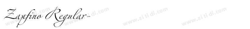 Zapfino Regular字体转换